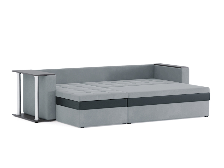 Диваны угловые в гостиную, Диван-кровать угловой Атланта со столом дельфин, велюр