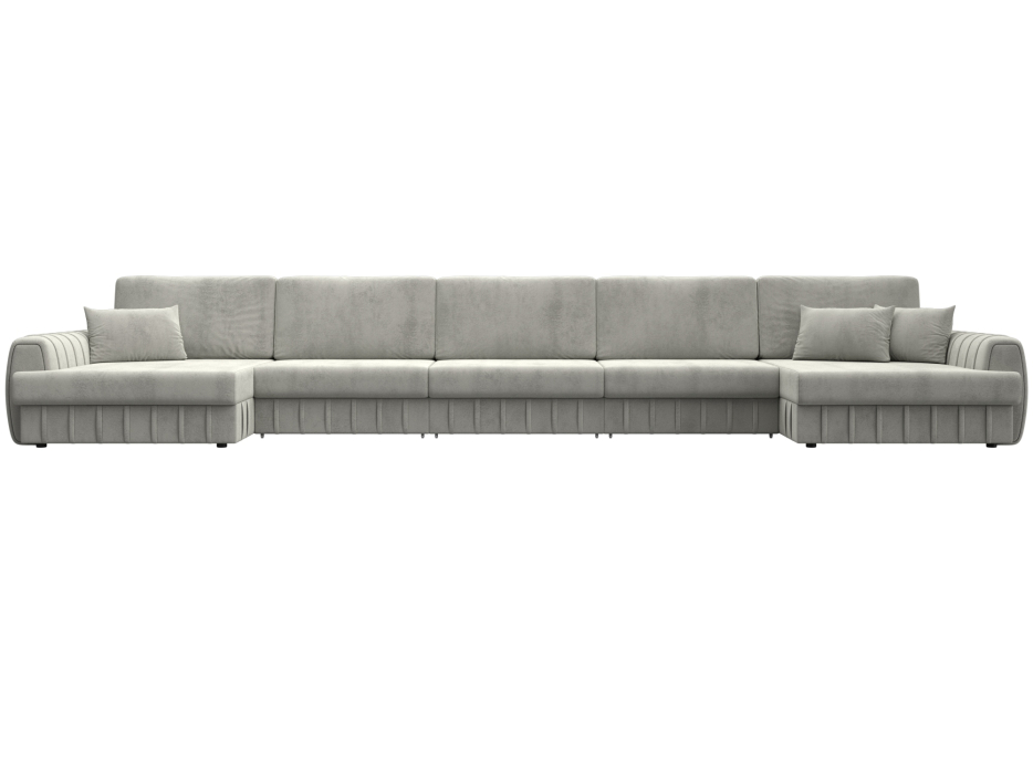 Диваны угловые в гостиную, Диван П-образный Лига-057 НПБ МегаЛонг, велюр TOWER