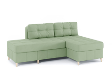 Диваны угловые в гостиную, Диван-кровать угловой Оливер Люкс 2 еврокнижка-трансформер, велюр