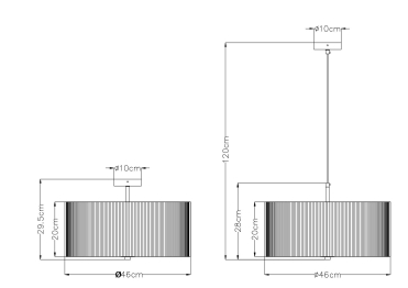 Люстра подвесная MALLORCA 46см