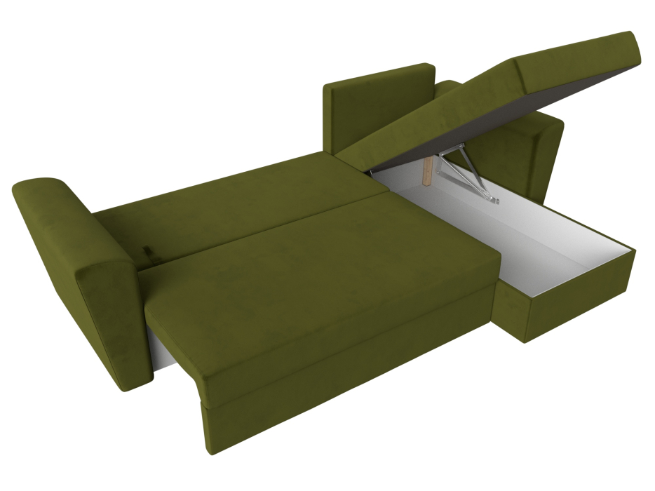 Диваны угловые в гостиную, Угловой диван Амстердам Лайт правый угол, микровельвет