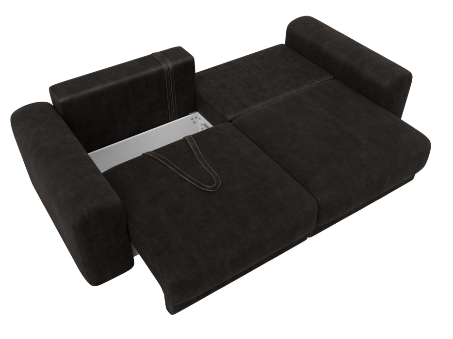 Диваны еврокнижки, Диван прямой Лига-056 НПБ, велюр BRUT