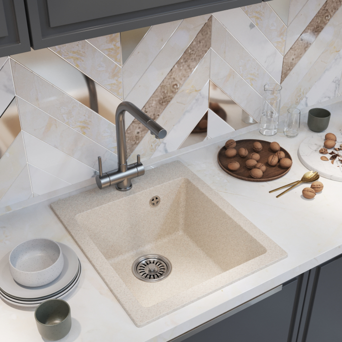 Кухонные мойки, Мойка ML-GM14, 420*500*190мм NEW