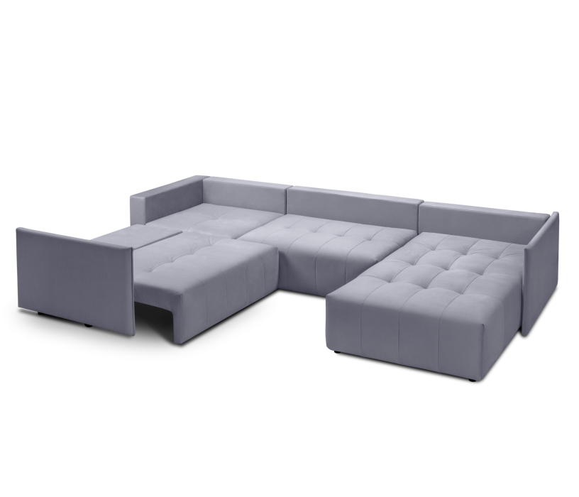 Диваны угловые в гостиную, Диван еврокнижка Чилетти П-образный