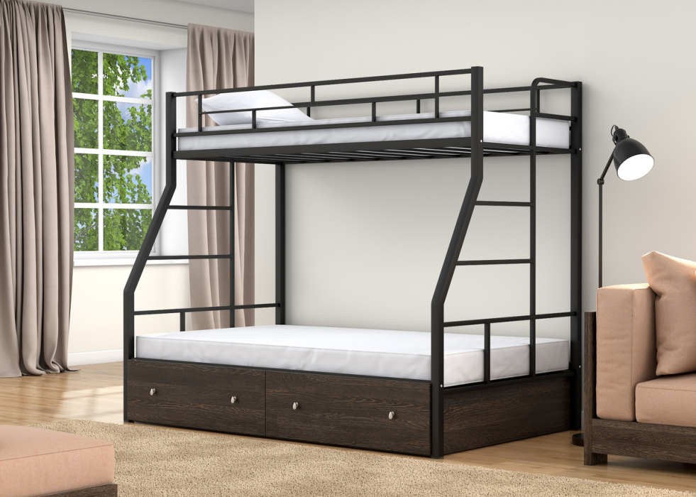 Для подростков, Двухъярусная кровать Раута Твист ящики венге