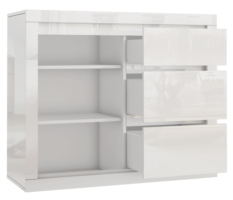 Комоды, Комод с 3-мя ящиками, 107х90х40 см Спайс