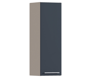 Регина РП-130 Полка Песочный/МДФ Графит глянец