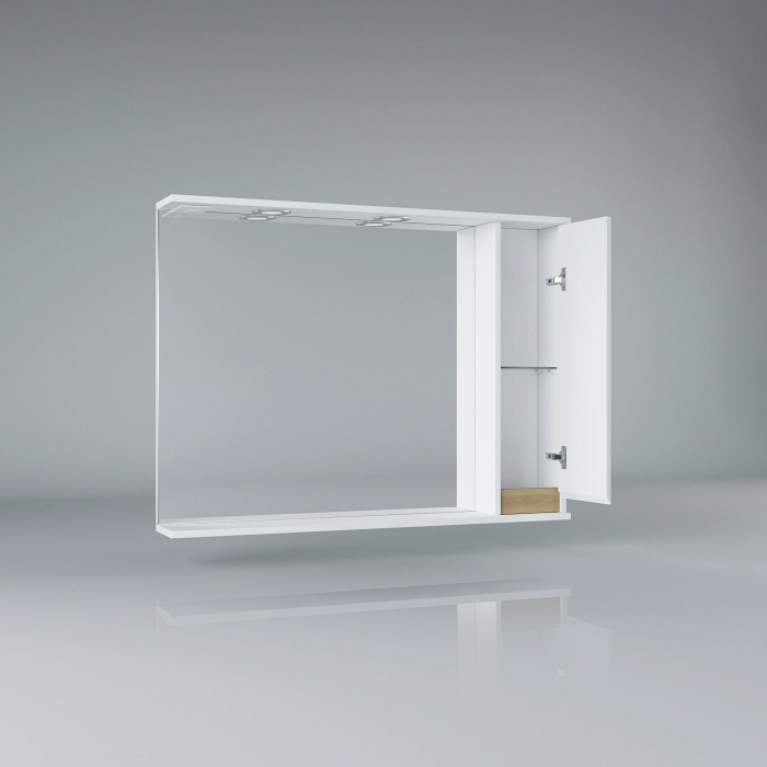 Зеркала, Зеркало-шкаф Francesca Avanti  Венеция Bianco 100 белый 2 шкафа