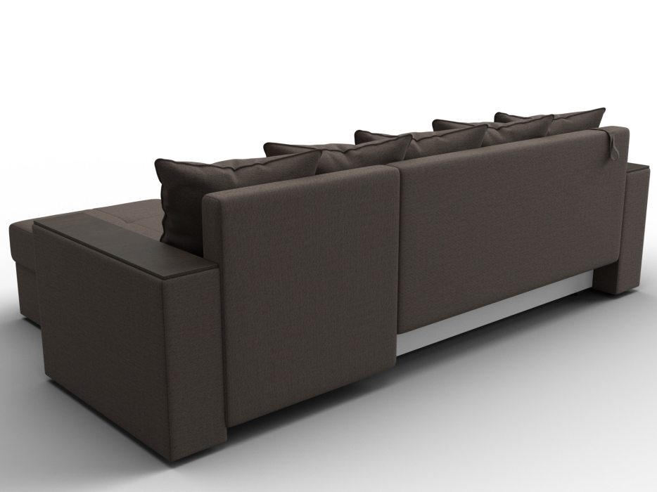 Диваны угловые в гостиную, Диван угловой Дубай Лайт угол универсальный, рогожка Амур