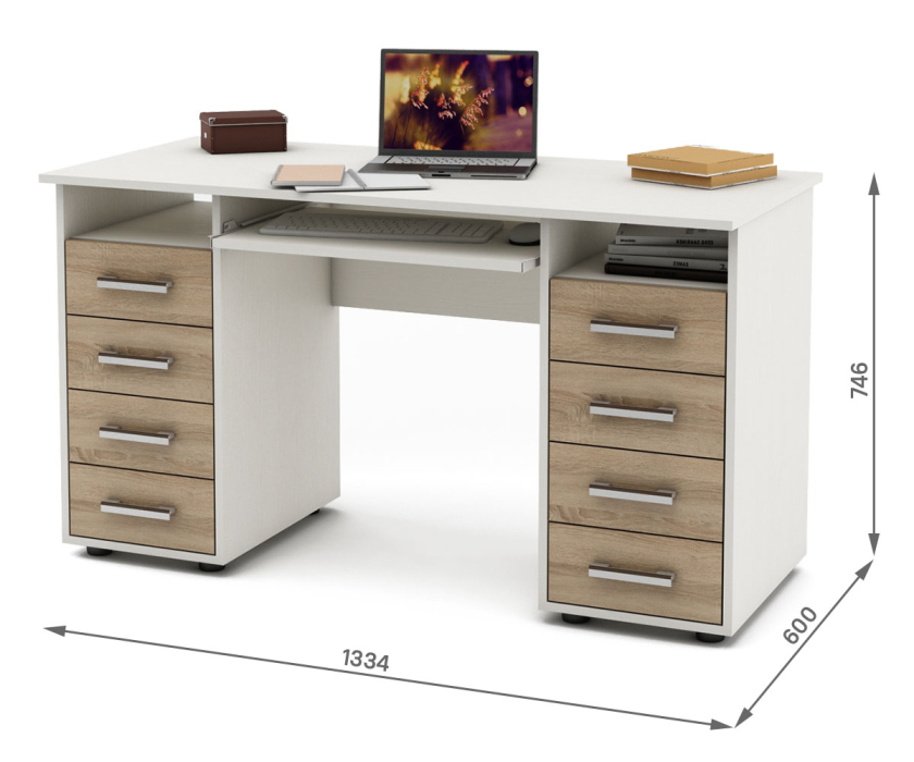 Прямые, Письменный стол Остин-6К