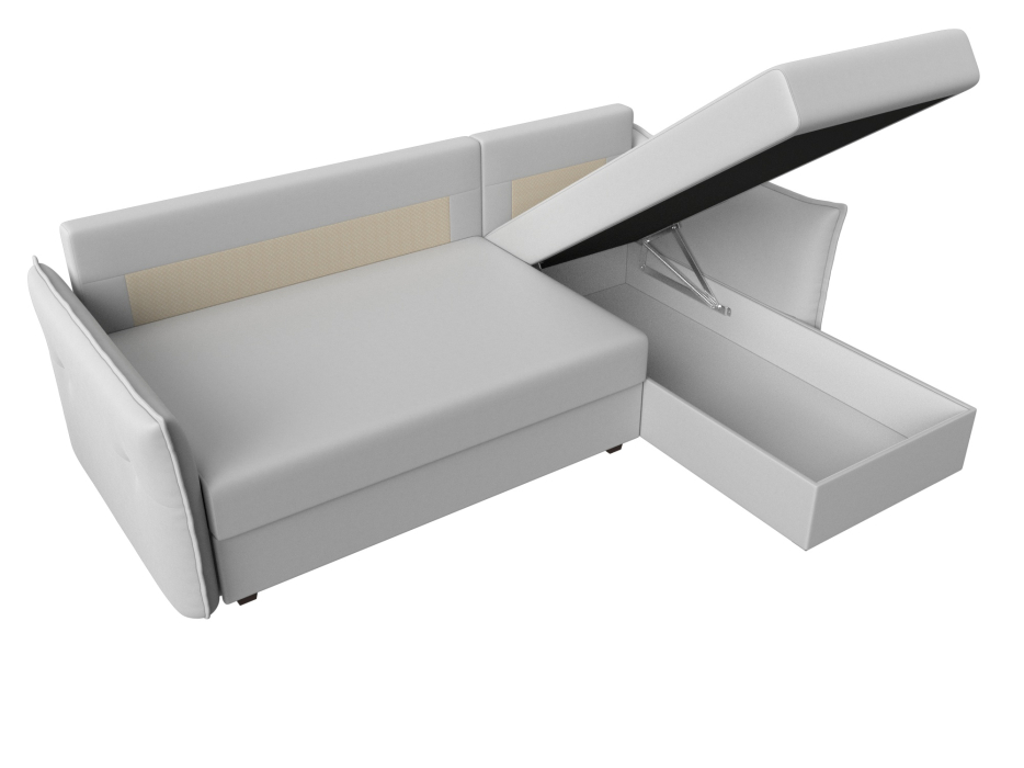 Диваны угловые в гостиную, Угловой диван Лига-004 правый угол, экокожа