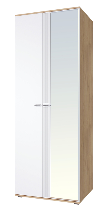 Шкафы двухстворчатые, Шкаф для одежды Эмилия ЭЛ-16К комбинированный