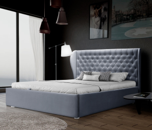 Кровать Мишель 1200 с подъемным механизмом, микровелюр