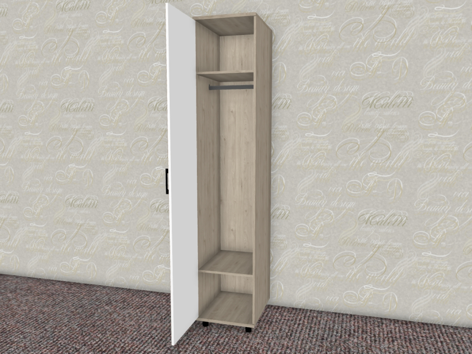 Шкафы одностворчатые, Модульная система Грейс Шкаф ШК-5027  Гикори Джексон Светлый