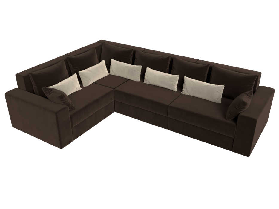 Офисные диваны, Угловой диван Майами Long левый угол, микровельвет