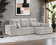 Диваны угловые в гостиную, Диван угловой Монреаль Правый угол (Велюр)