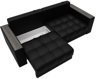 Диван прямой с декором Лига-049 НПБ, экокожа GRIFON