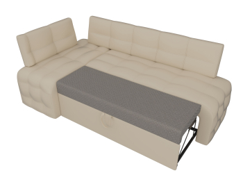 Кухонный угловой диван Люксор левый угол, экокожа