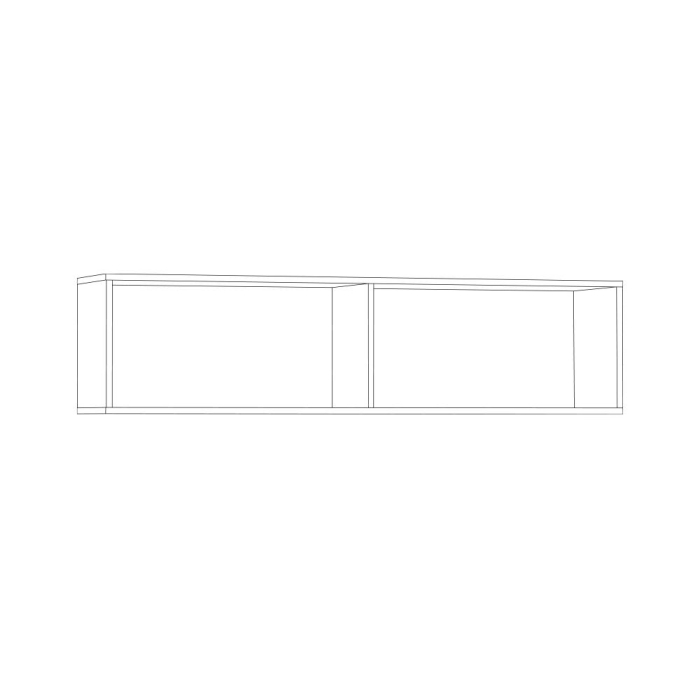 Настенные полки, Шкаф навесной Ливерпуль Белый