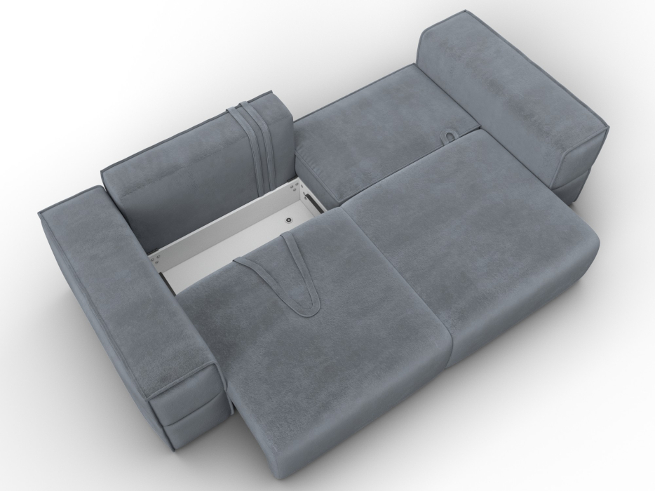 Диваны еврокнижки, Диван прямой Лига-058 НПБ, велюр TOWER