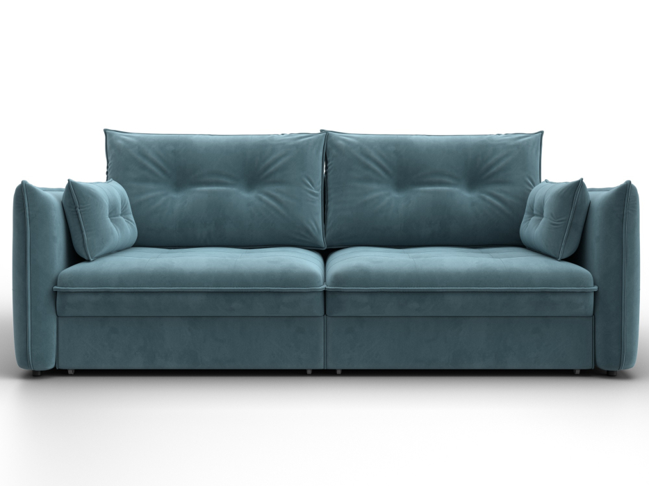 Диваны еврокнижки, Диван прямой Лига-100 НПБ, велюр SEVEN