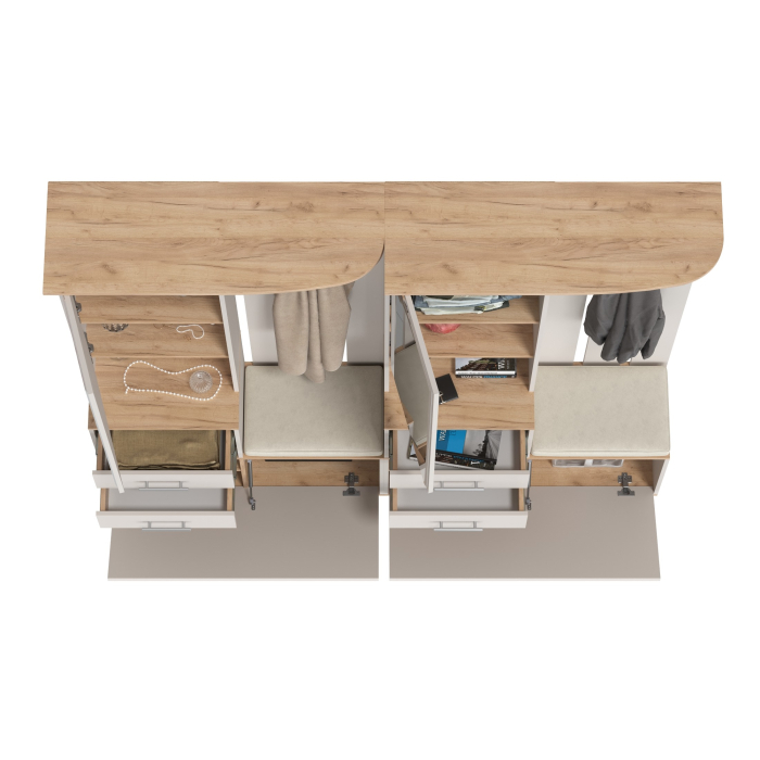 Прихожие, Широкая прихожая Домино 2-3431