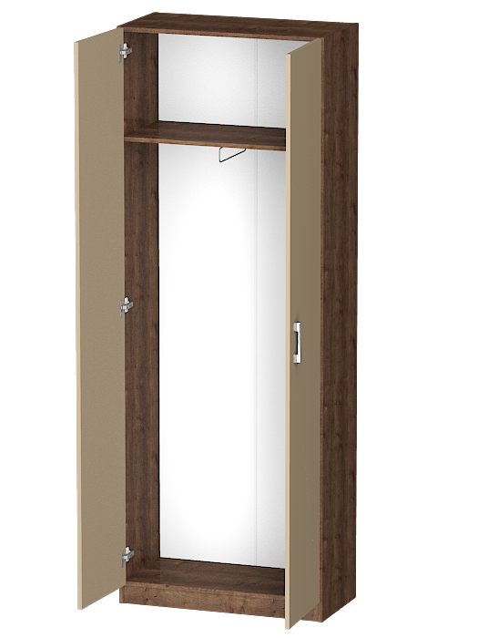 Для одежды, Распашной шкаф Лайф для одежды 80*40*215 Дуб экспресив