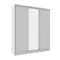 Шкафы-купе, Шкаф-купе 3-дв  Домашний 2000 зеркало/лдсп  (в2295*ш2000*г595)