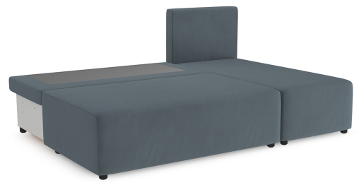 Угловой диван Каир Lux, велюр, правый