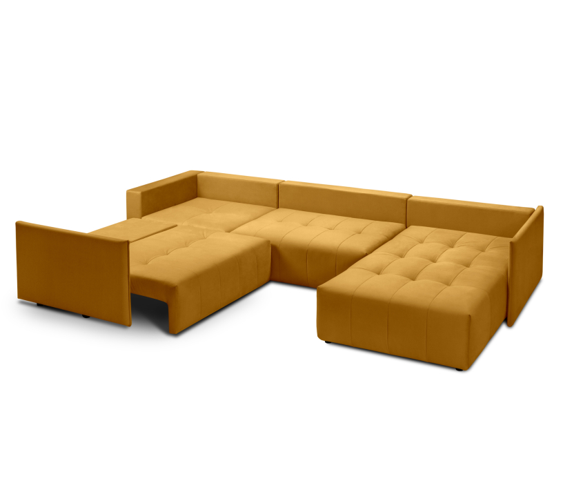 Диваны угловые в гостиную, Диван еврокнижка Чилетти П-образный