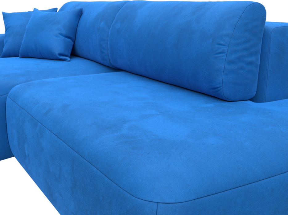 Диваны угловые в гостиную, Диван угловой Лига-036 Модерн левый угол, велюр