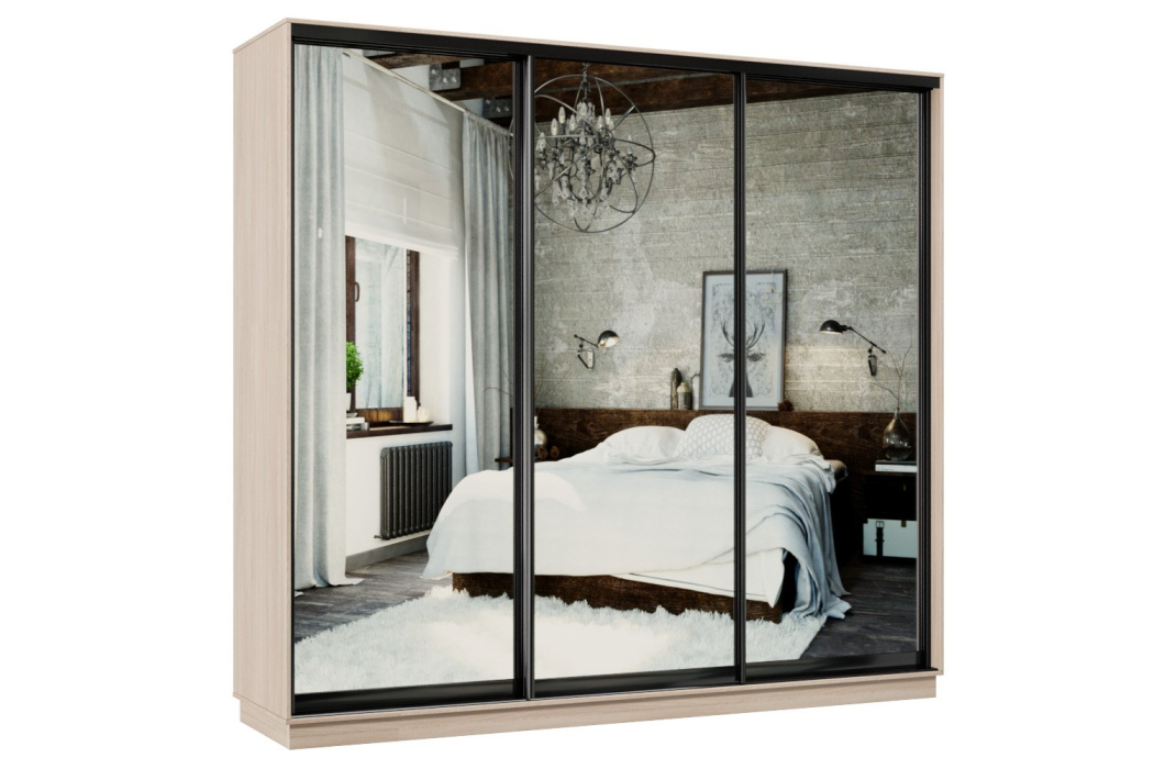 Шкафы-купе, Шкаф-купе Премьер 58 ясень шимо светлый