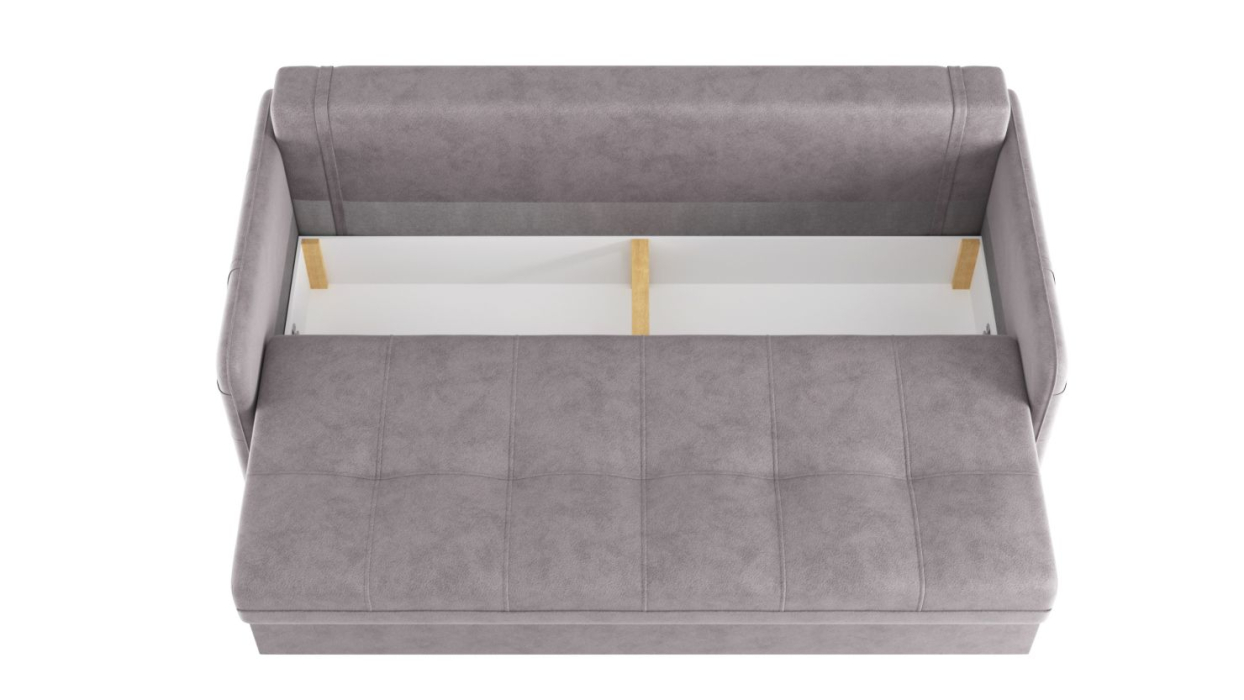 Диваны с ящиком для белья, Диван-кровать прямой Smart 1 Велюр