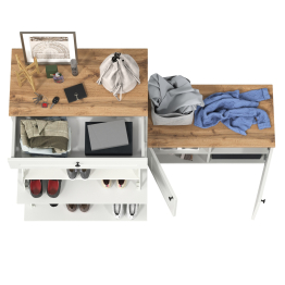 Тумба для обуви с тумбой две дверки Остин