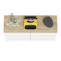 Широкий комод шесть ящиков Мори МК1200.6