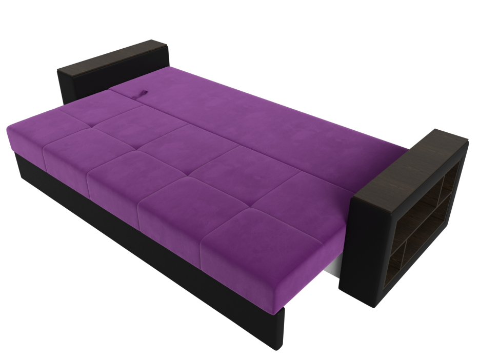 Диваны еврокнижки, Диван прямой Дубай Лайт, микровельвет/экокожа