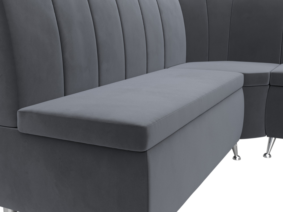 Диваны угловые кухонные, Диван кухонный угловой Кантри правый угол, велюр