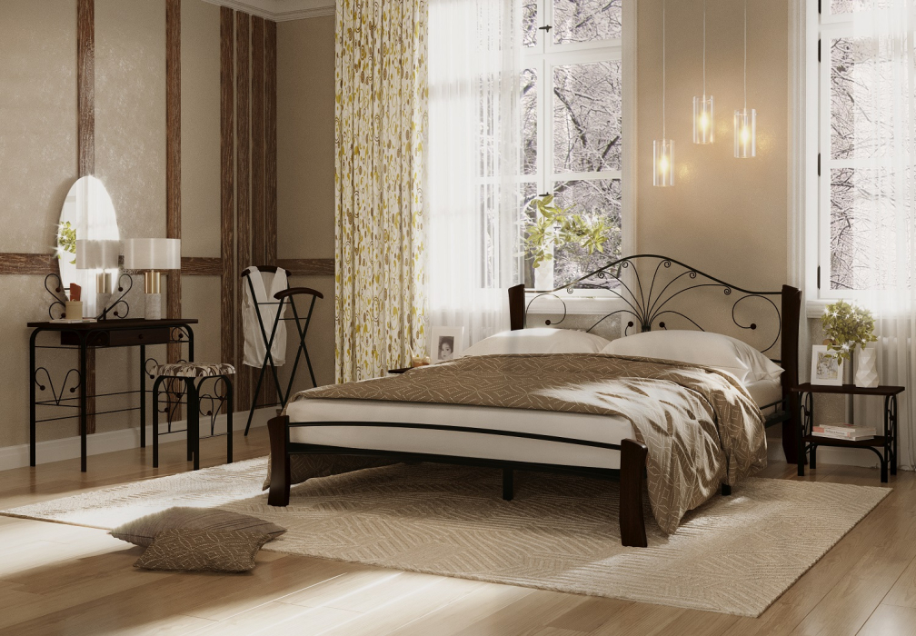 Кованые кровати, Кровать Фортуна 4 лайт 140