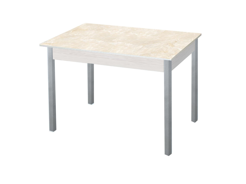 Обеденные столы, Альфа стол обеденный фотопечать опора квадро серебристый металлик