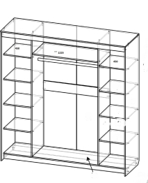 Шкаф-купе шк-24 С Зеркалом