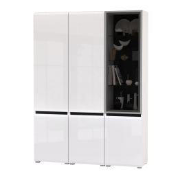 Набор шкафов в гостиную Сидней из двух шкафов 13.200 и одного шкаф-витрины 13.201