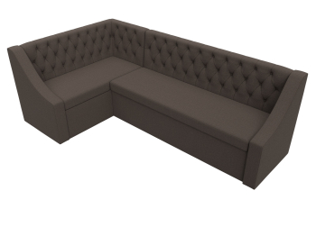 Диван кухонный угловой Мерлин левый угол, рогожка Амур