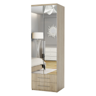 Для одежды, Шкаф комбинированный с ящиками Комфорт МКЯ-22 90х45 с зеркалами