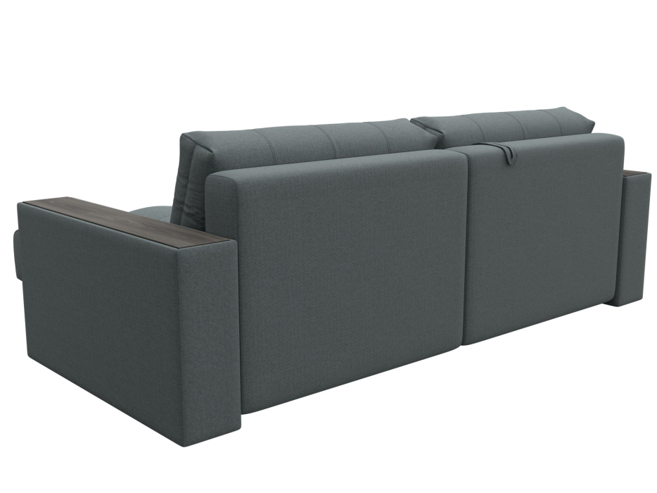 Дизайнерские диваны для гостиной, Диван угловой с декором Лига-049 НПБ, рогожка Амур