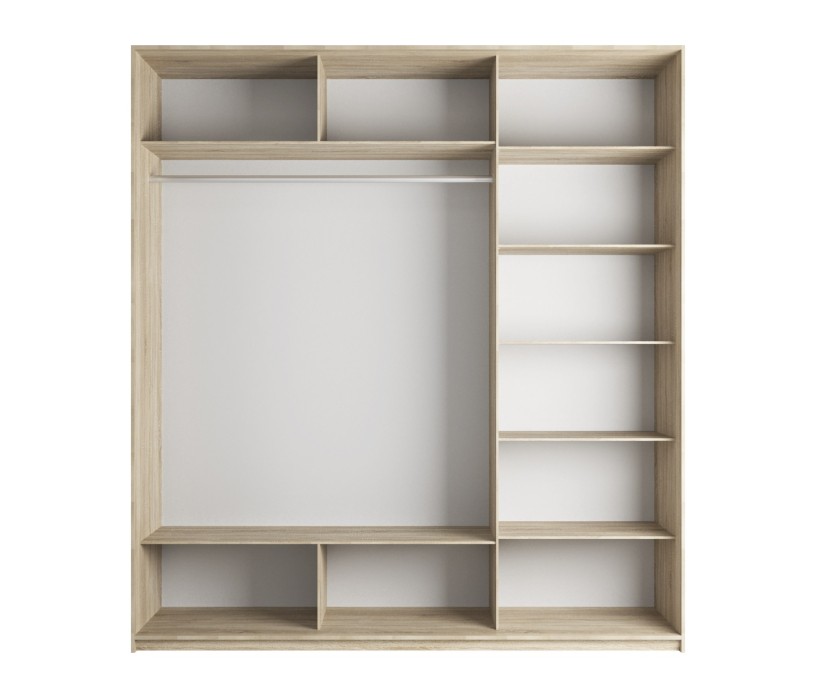 Шкафы-купе, Шкаф-купе Экспресс Экспенс трио 2200 x 2100 x 600