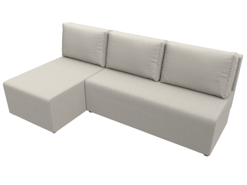 Диван угловой Поло левый угол, рогожка Амур