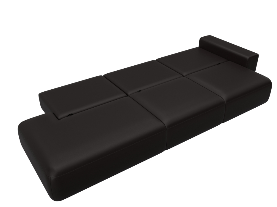 Диваны еврокнижки, Диван прямой Лига-036 НПБ Модерн Лонг подлокотник справа, экокожа GRIFON