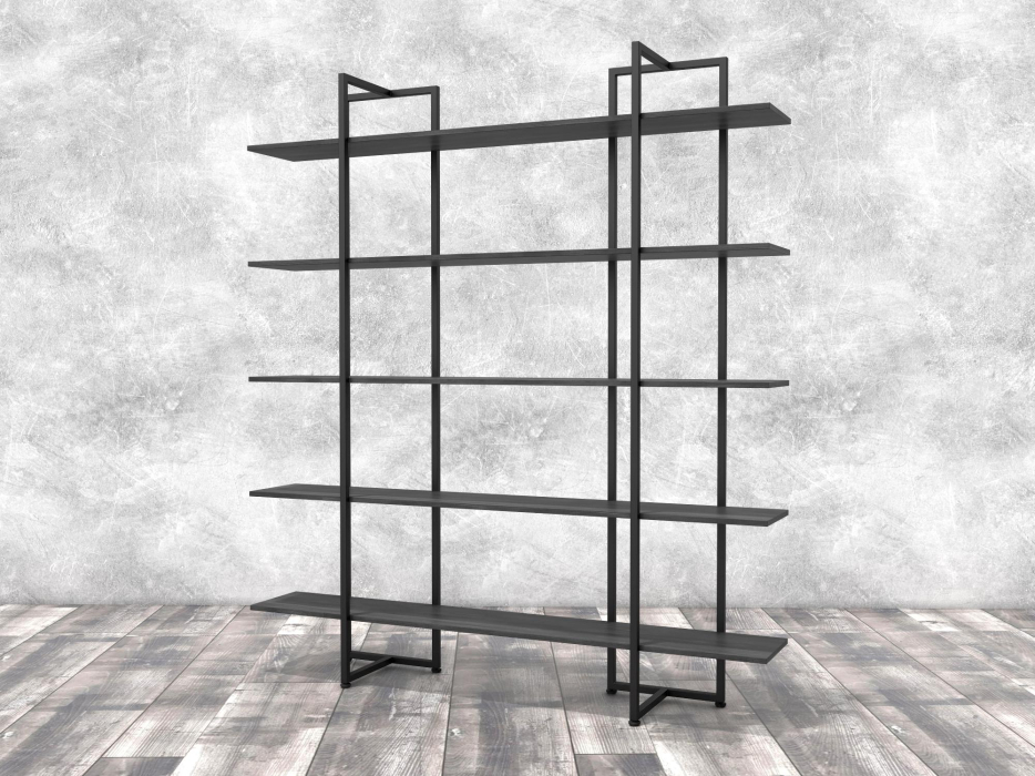 Открытые, Стеллаж Айсберг Лофт Теон Черный