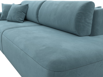 Диван прямой Лига-036 Модерн подлокотник слева, велюр