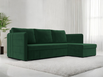 Диван угловой Слим универсальный угол, велюр